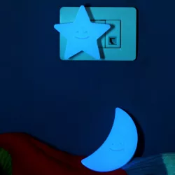 Moon and star child socket cover