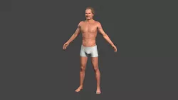 Movie actor Jeff Bridges -Rigged 3d character