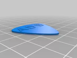 My Customized Very simple customisable plectrum