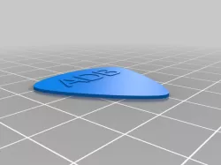 My Customized Very simple customisable plectrum