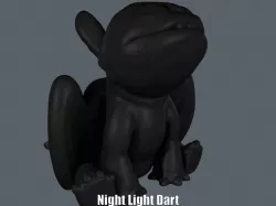 Night Light Dart (Easy print no support)