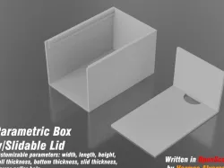 Parametric Box w/Slidable Lid