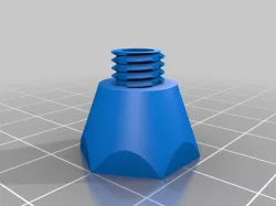 Pegboard spacer with thread