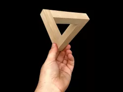 Penrose Triangle Impossible Object Optical Illusion