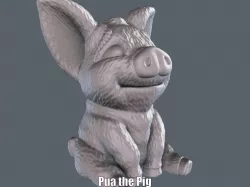 Pua the Pig (Easy print no support)