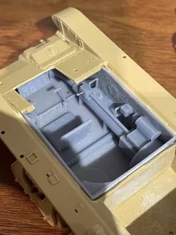 R35 Interior and Tail for Tamiya Model