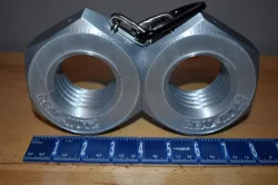 Real Nutz - Double Truck Nuts - Big Nuts For Manly Trucks - Never Rust!