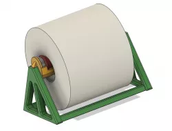 Roller for a roll of 4"x6" Shipping Labels