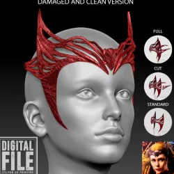 Scarlet Witch Crown - Wanda Tiara Headpiece - Multiverse of Madness inspired version - fan made 3D model