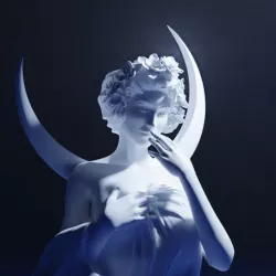 Sculpture Mucha Moon