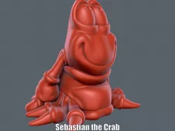 Sebastian the Crab (Easy print no support)