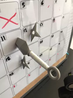 shuriken and kunai magnets
