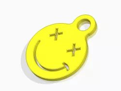 Smiley keychain
