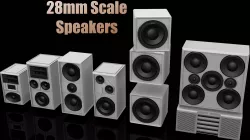 Speakers 28mm scale
