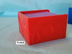 Sticky note holder, adhesive note case, desk organizer, post note container - 8 textures