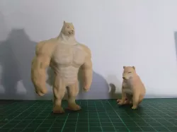 Swole vs Cheems doge meme
