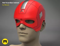 The Red Guardian helmet