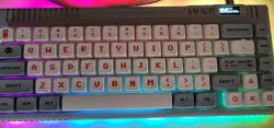 The1987Lite - A Handwired 65% revision of The1987 TKL with OLED and RGB!