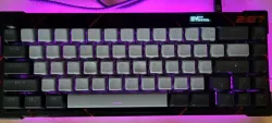 The2187Lite - A Handwired 65% revision of The2187 TKL with OLED and RGB!