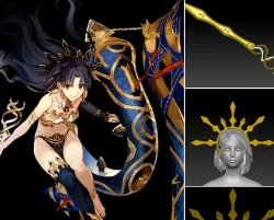TIARA & SWORD Fate Grand Order Ishtar for COSPLAY