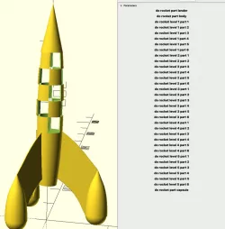 Tintin Moon Rocket