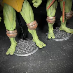 TMNT Sewer Cover for 1/4 scale figure stand Great for NECA 16" Turtles
