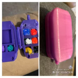 travel paint set keychain print in place