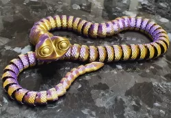 Ultra Cute Snake articulated - 75cm - flexible Print-in-Place