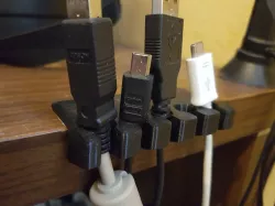 USB cable holder