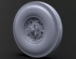 Wheels for old Car Ford Hot rod. Scale 1\8