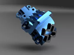 WLToys 144001 Differential Gear Box Cover (1254) [also fits RC cars 124019 & 124018]