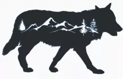 Wolf Mountain wall art