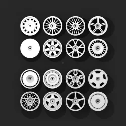 1:10 3D printable wheels