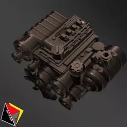 1/64 Scale 1TRFE DOHC Engine Diecast Welly Toyota Innova