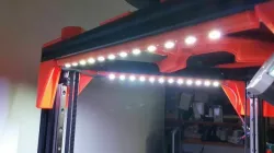 10mm slide in LED strip mount for Kossel Linear Plus 10 degree angle