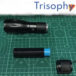 18650 battery adapter for XML-T6 tactical flashlight