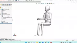 3D Human Model Sitting
