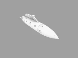 600 gallons Fuel tank for F-16 Falcon 1/72 scale