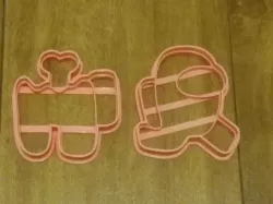 AMONG US COOKIE CUTTER - CREWMAN X 2