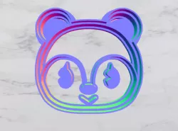 Animal crossing cookie cutter - Irène
