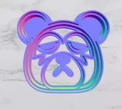 Animal crossing cookie cutter - Isaac