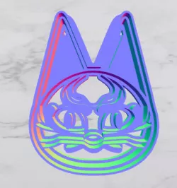 Animal crossing cookie cutter - Kabuki