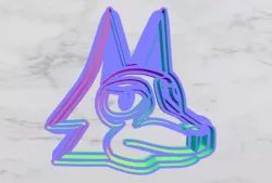 Animal crossing cookie cutter - Lobo