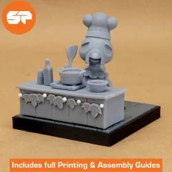 Animal Crossing Franklin 3D Model - STL file for 3d Printing -  Amiibo Scale - 3d Printable Animal Crossing New Horizons Figure