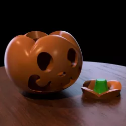 Animal Crossing Pumpkin and Mask