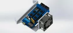 arduino ramps 1.4 with 60mm fan mount, 60 degree v mount