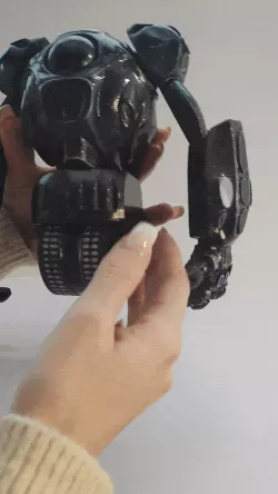 Articulated Roller Robot, Model CA-99, Print and assemble