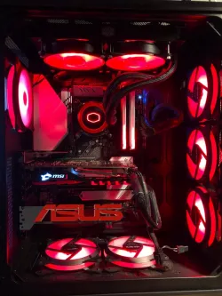 ASUS logo mount for custom PC build