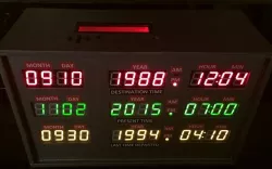 Back to the Future Time Circuit 3D Printed Clock