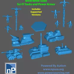 Battletech Tanks and Power Armor (6mm/8mm)